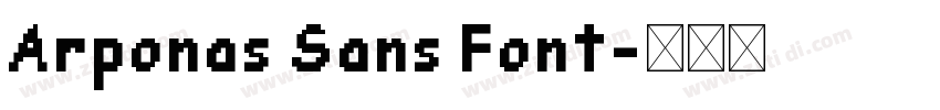 Arponas Sans Font字体转换 Arponas Sans Font字体转换